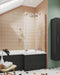 L-Shaped Bath Screen Double Hinged