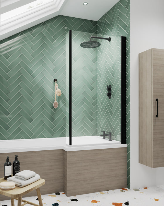 Square Bath Screen With Fixed Return