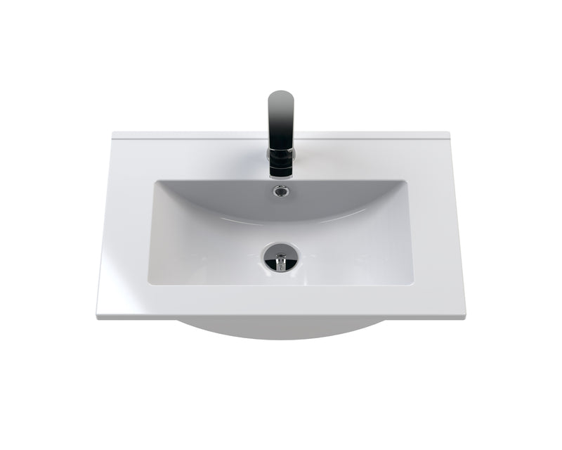 600mm Wall Hung 2 Drawer Unit & Basin 2 Hudson Reed