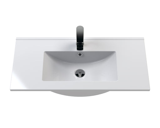 800mm Wall Hung Single Drawer Vanity & Basin 2