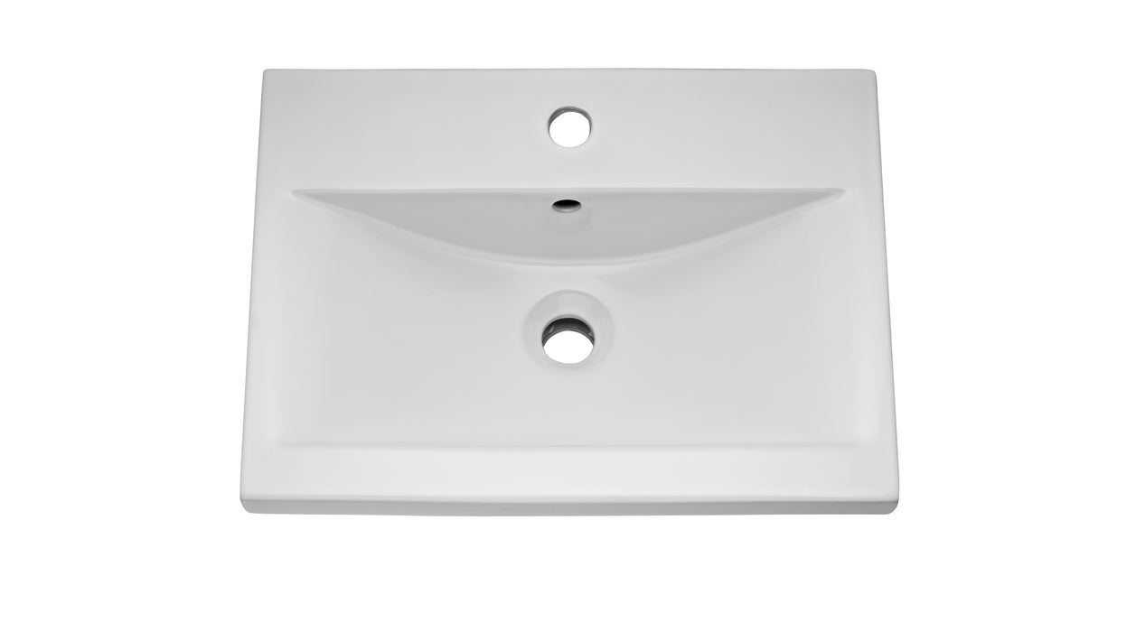 500mm Floor Standing Cabinet & Mid-Edge Basin