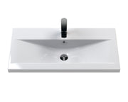 800mm Floor Standing 2 Door Vanity & Basin 1 Hudson Reed