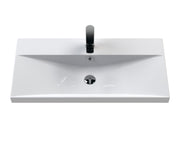 800mm Wall Hung 2 Drawer Unit & Basin 3 Hudson Reed