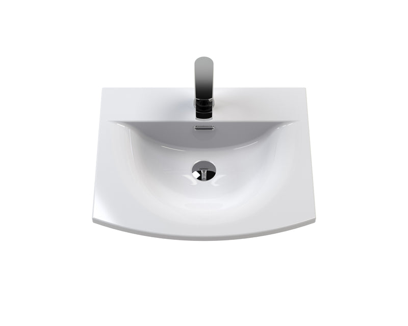 500mm Wall Hung 2-Drawer Vanity Unit & Basin 4