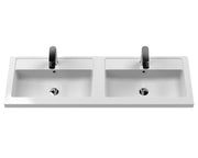1200mm Wall Hung 4 Drawer Unit & Double Basin Hudson Reed