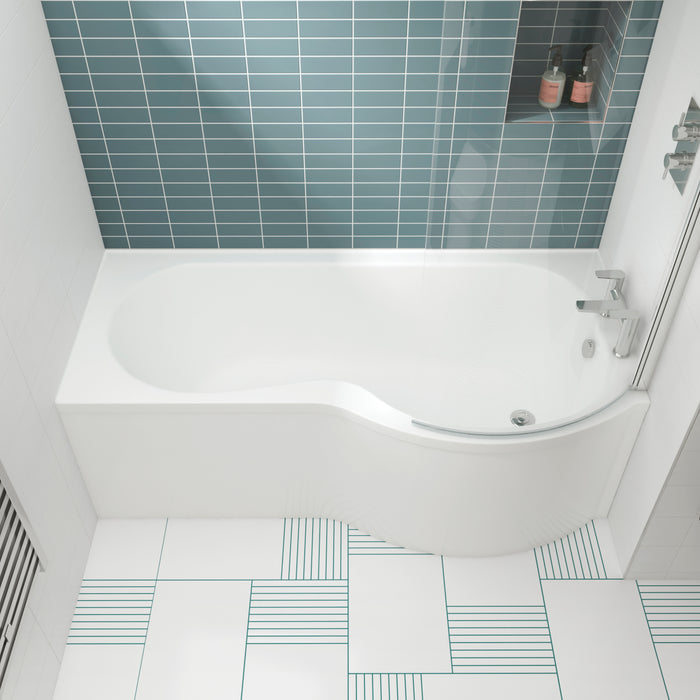 1600mm Right Hand P-Shaped Bath