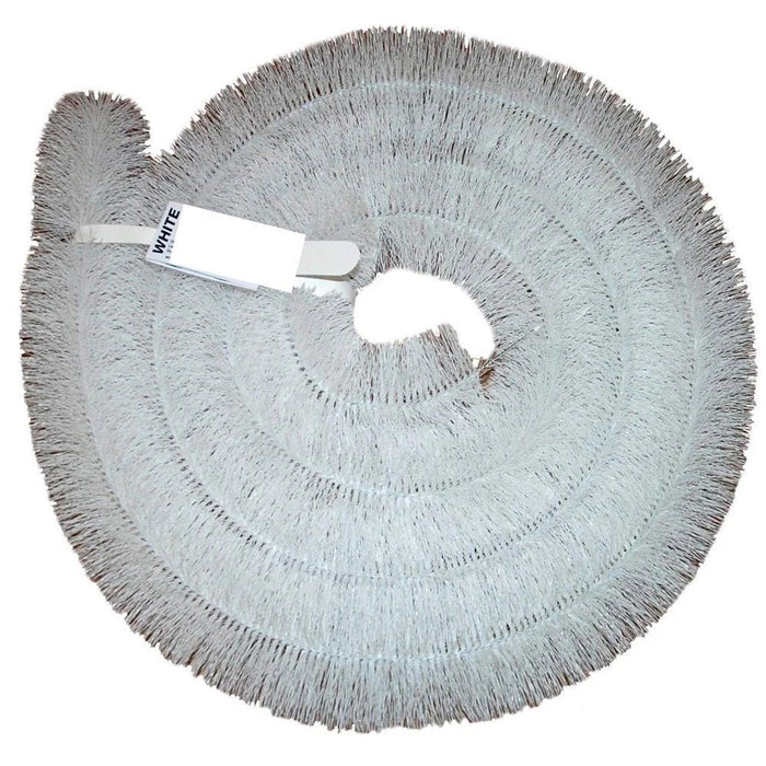 White Floplast 105mm gutter Brush 4m