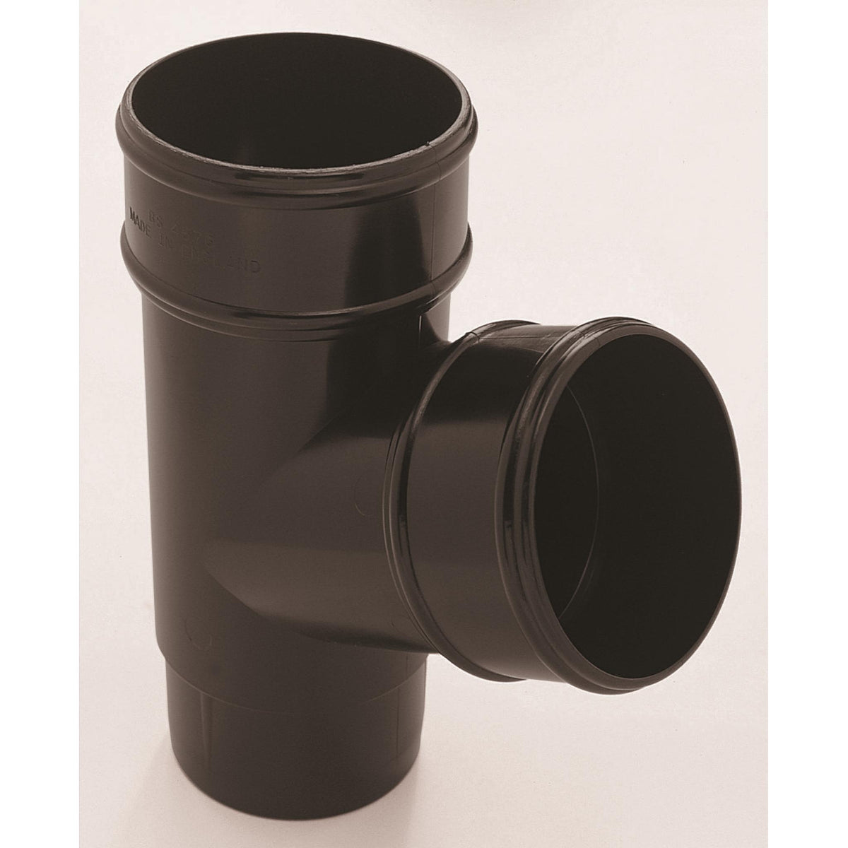 Black Round Gutter 112.5° Branch — Trade Superstore Online