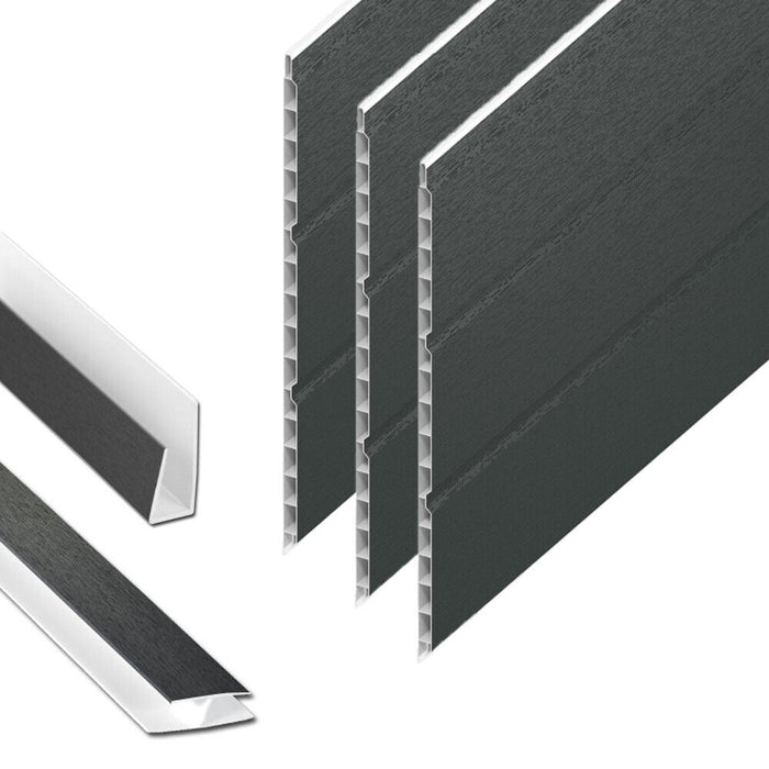 100mm Anthracite Grey Hollow Soffit Board
