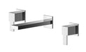 Wall Mounted 3 Tap Hole Basin Mixer
