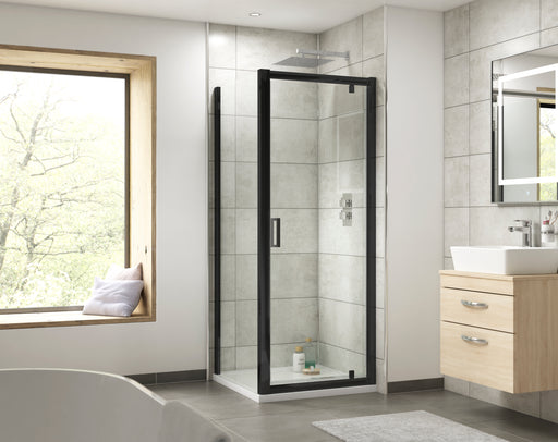 760mm Black Profile Pivot Door