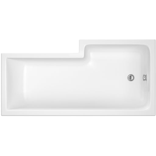1500mm Left Hand Square Shower Bath
