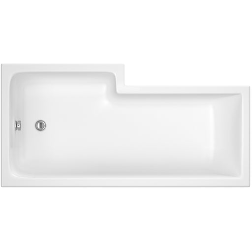 1500mm Right Hand Square Shower Bath