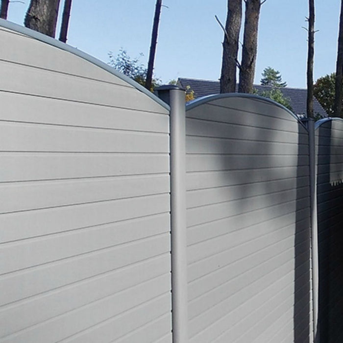 Walnut Eco Fence Panel Convex Top