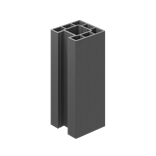 Wood Composite End Post 125x125x1940mm Graphite