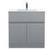 800mm Floor Standing 2-Door Vanity Unit & Basin 2 Hudson Reed