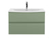 800mm Wall Hung 2 Drawer Unit & Basin 4 Hudson Reed