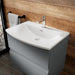 500mm Wall Hung 2 Drawer Vanity Unit & Basin 4 Hudson Reed