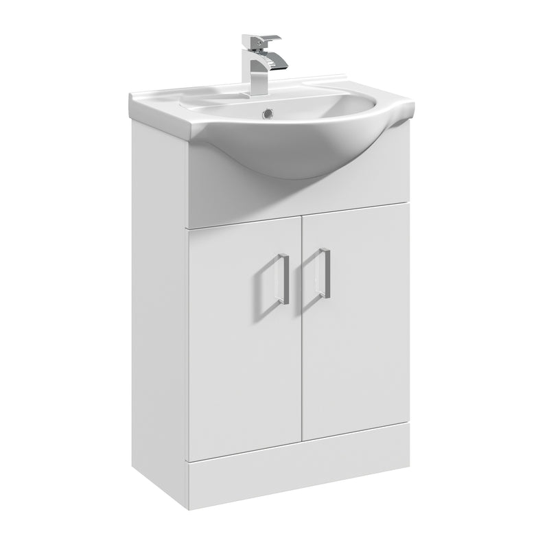 550mm Floor Standing Cabinet & Round Basin