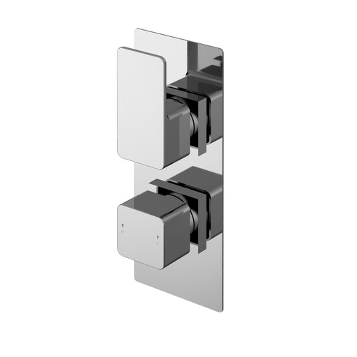 Twin Thermostatic Valve With Diverter