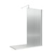 800mm Fluted Wetroom Screen with Support Bar