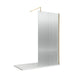 800mm Fluted Wetroom Screen with Support Bar