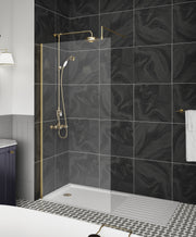 1000mm Wetroom Screen With Support Bar