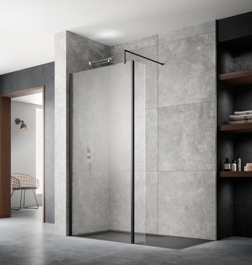 1100mm Wetroom Screen With Support Bar