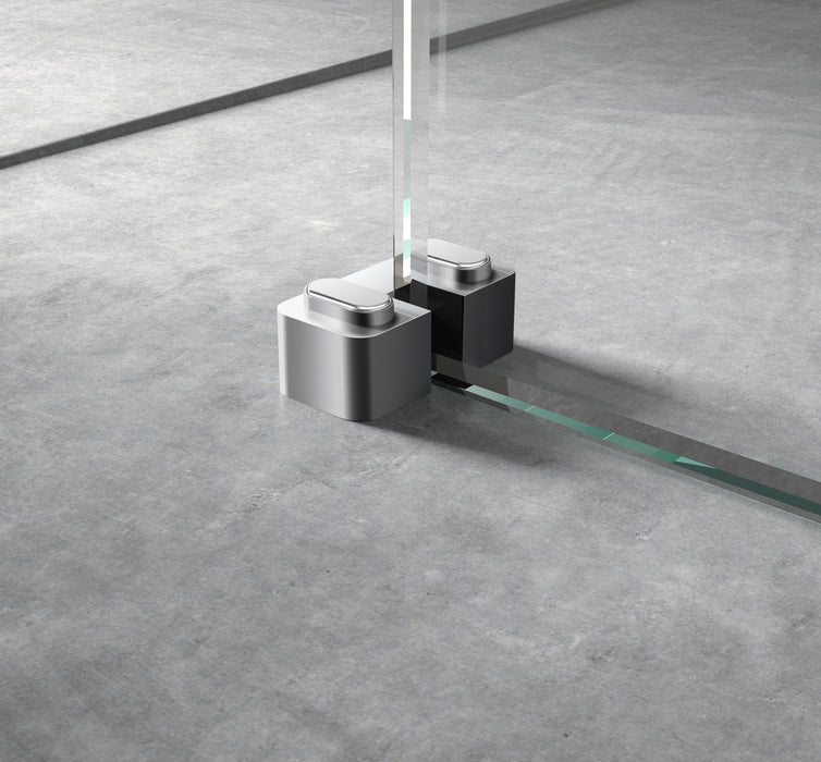 Chrome Wetroom Screen Support Foot