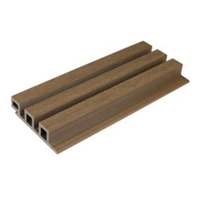 Spiced Oak Composite Slatted Cladding Board - 25 x 120 x 3600mm
